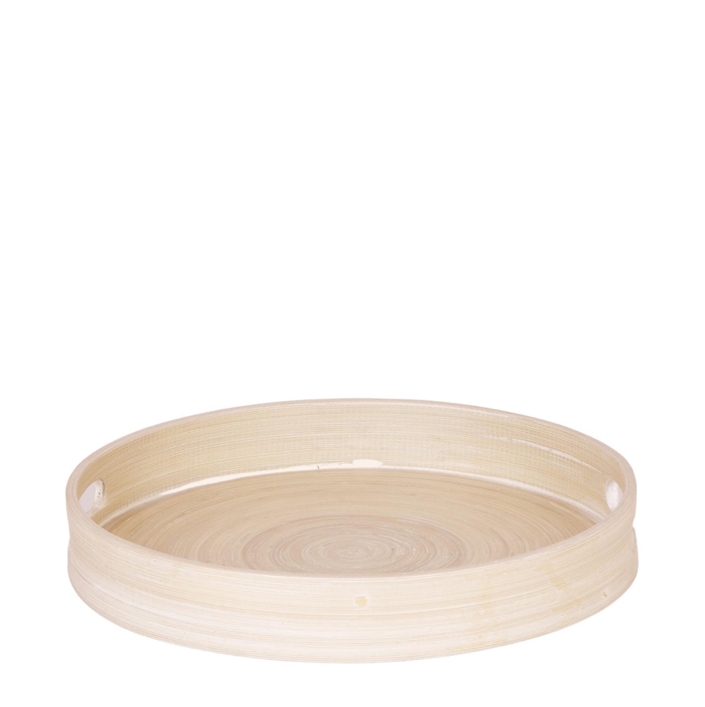 Hummingbird Home | Plateau décoratif - Plateau rond en bambou uni Ø30cm