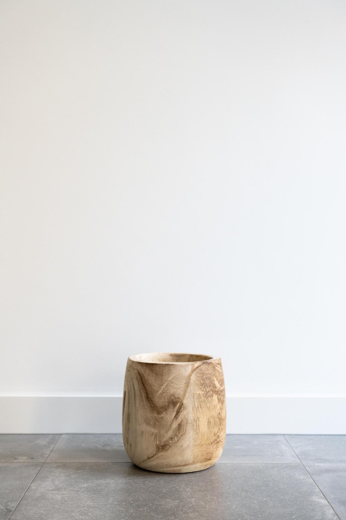 Pot - Bois marron clair - Pot Pia - M - H25 L23