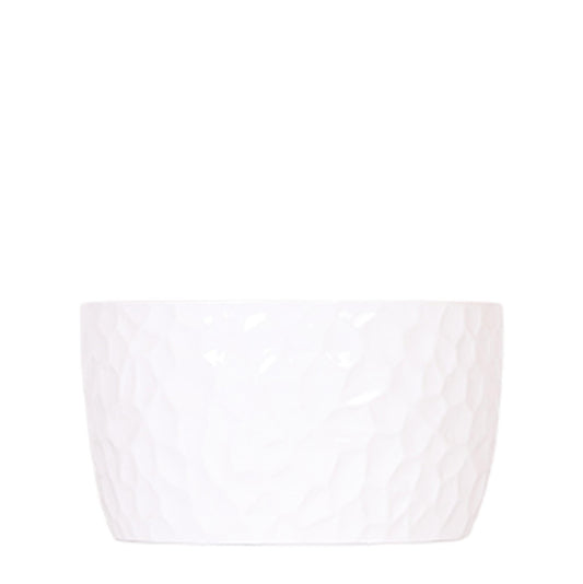 Honey dish wit - Keramieken planten schaal met honing patroon - geschikt als plantenbak - potmaat Ø30cm
