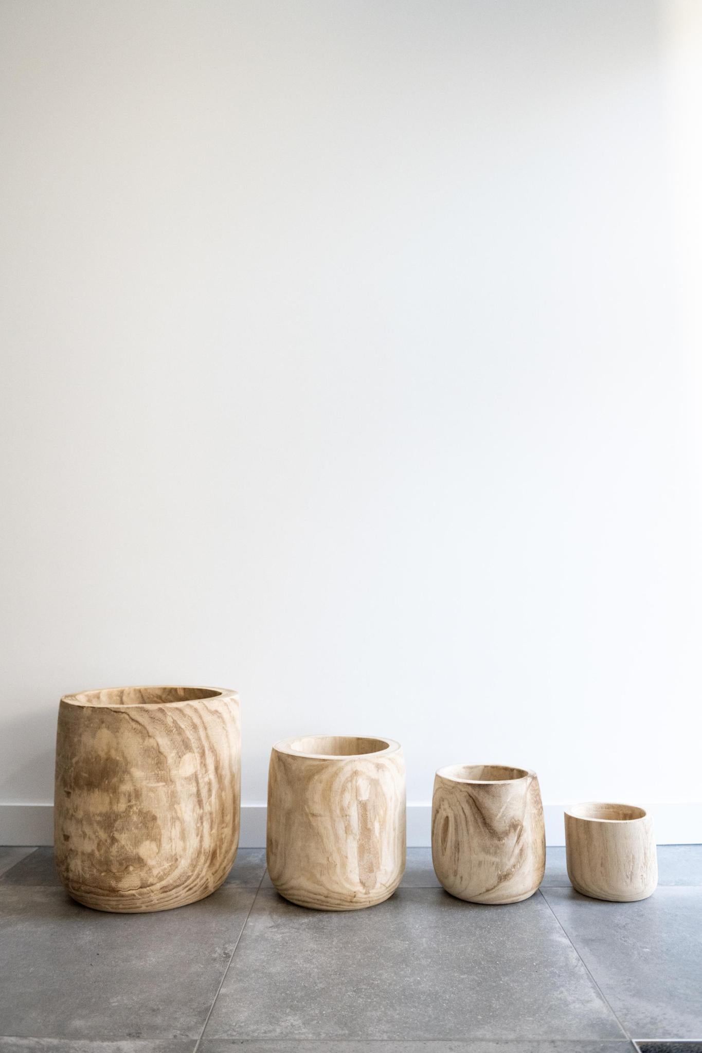 Pot - Bois marron clair - Pot Pia - M - H25 L23