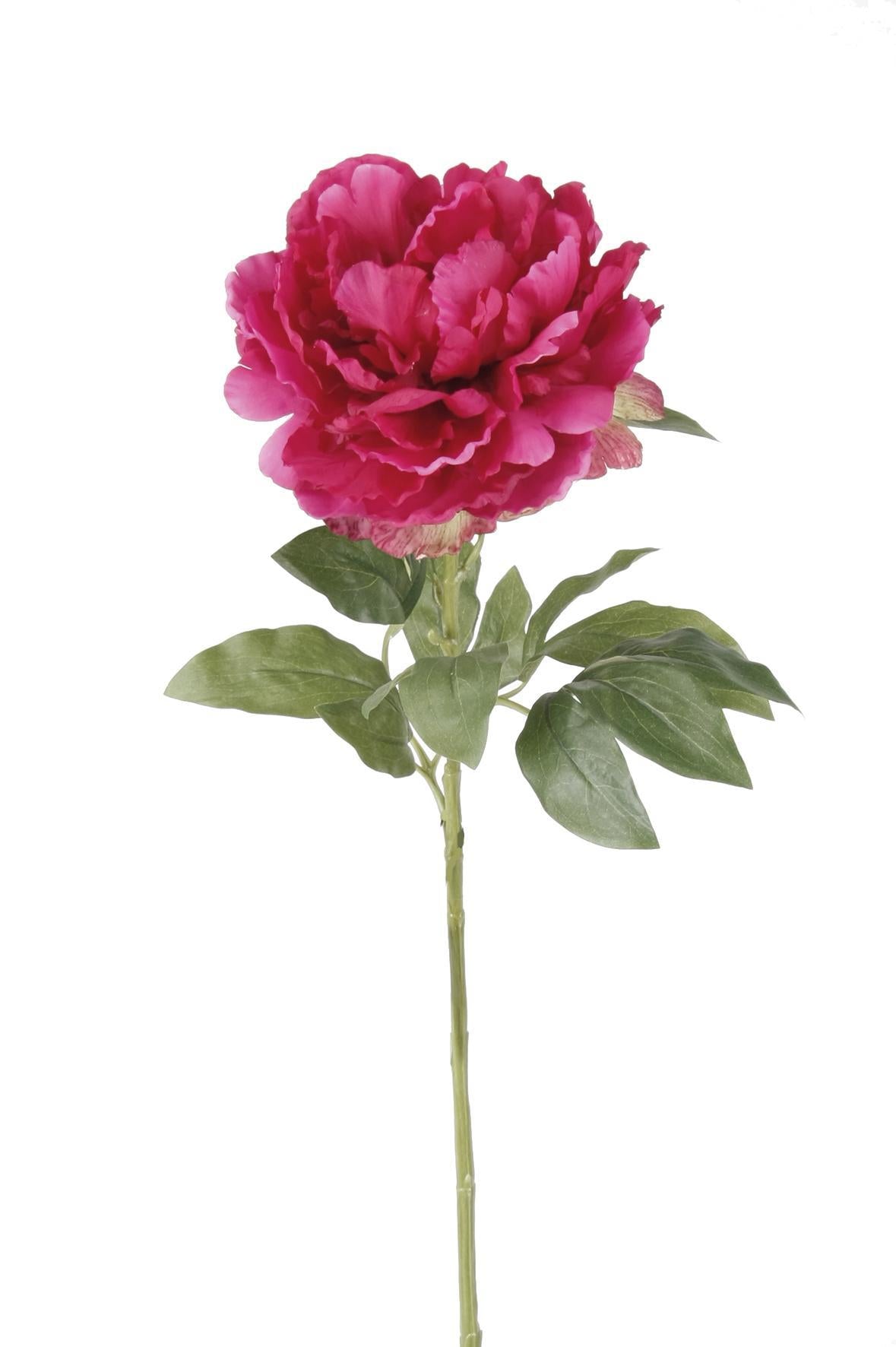 Kunstbloemen Pioenrozen (Diep Roze)