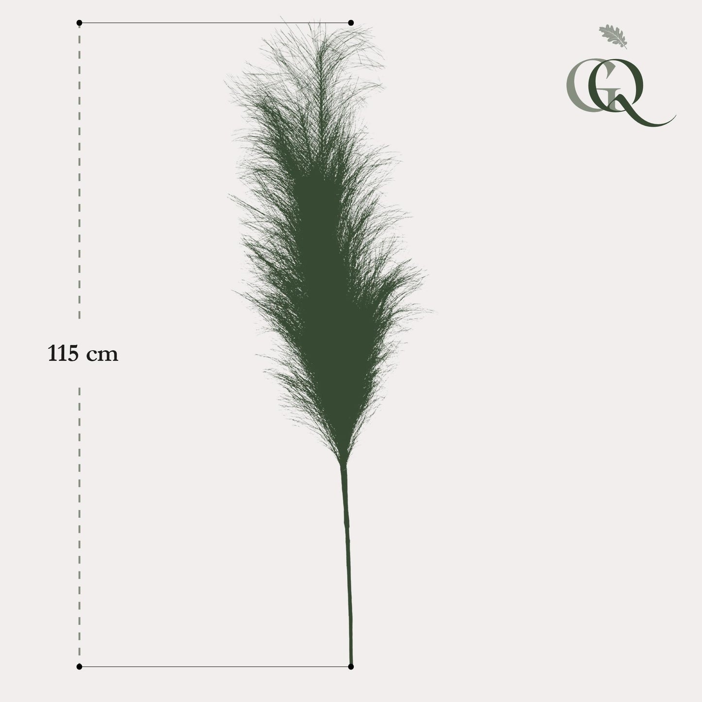 Kunstbloemen Pampas Plumes (Bruin)