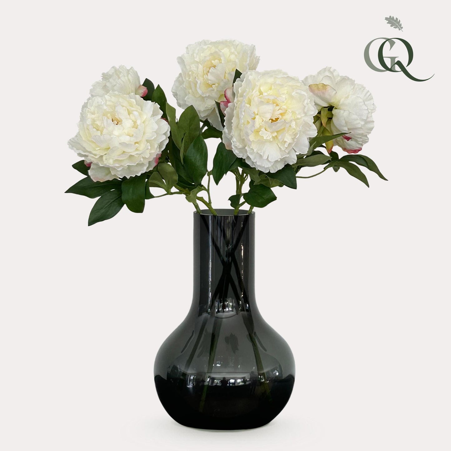 Kunstbloemen Pioenrozen (Crème)