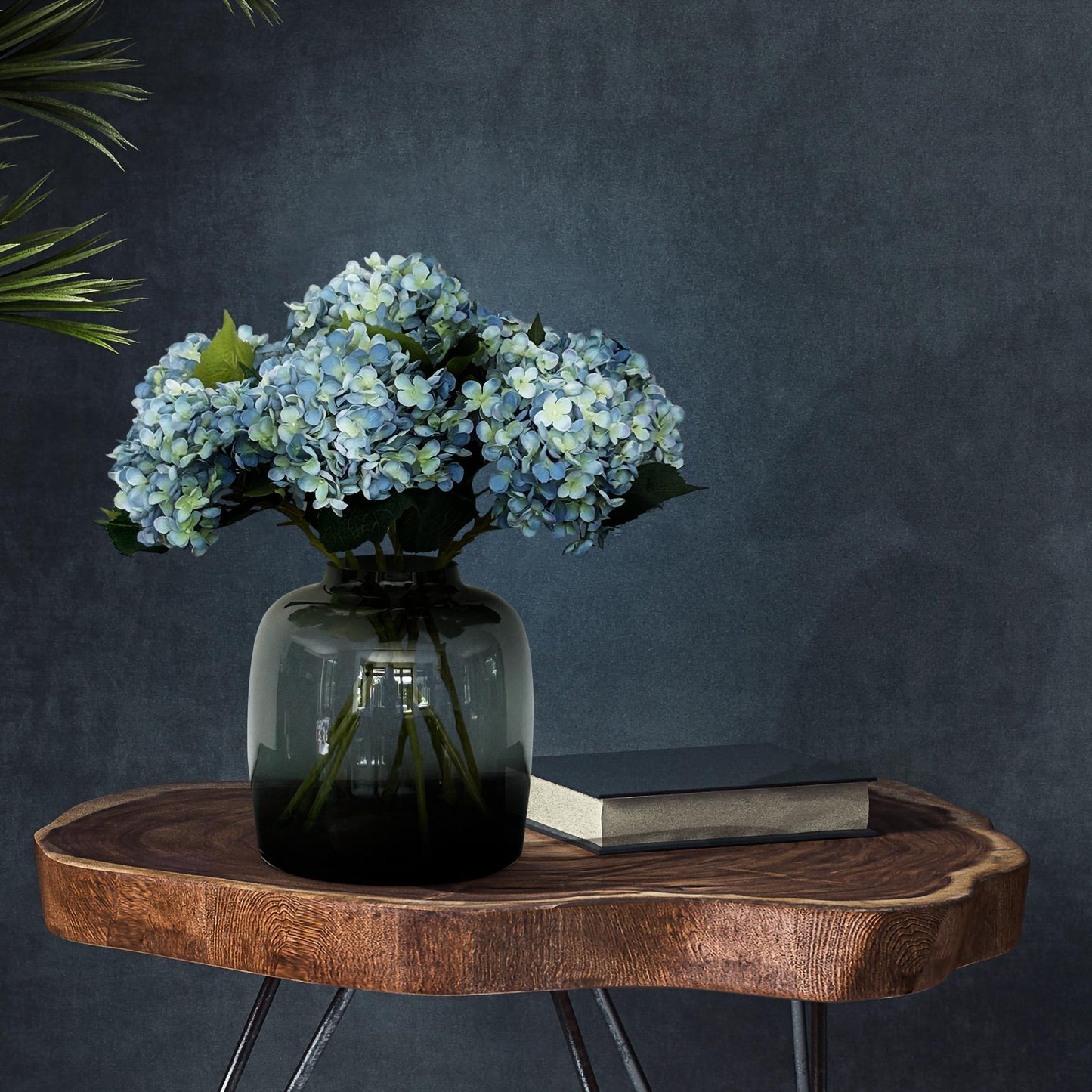 Kunstbloemen Hortensia (Blauw)