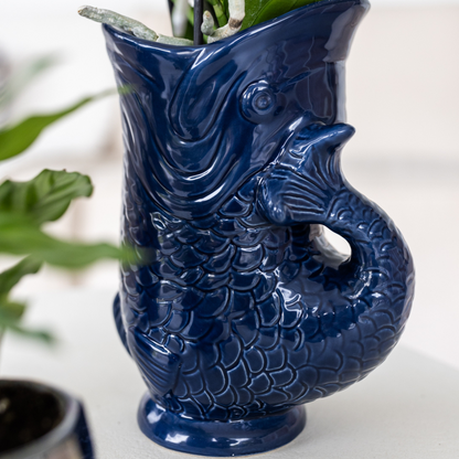 Set van orchidee Lima en succulenten in keramieken sierpotten - potmaat Ø9cm & Ø6cm