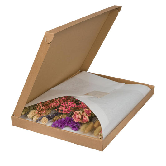 Droogbloemen in brievenbuspakket - Pink